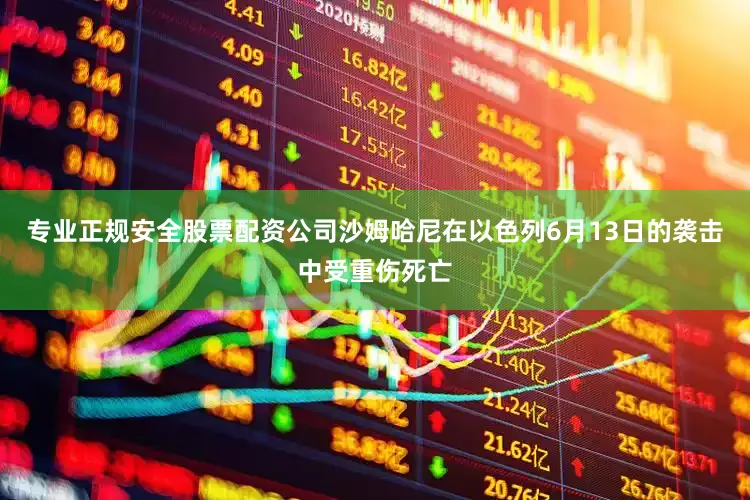 专业正规安全股票配资公司沙姆哈尼在以色列6月13日的袭击中受重伤死亡